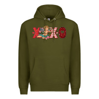 Army Green xoxo cupid Premium Hoodie - RanaPortraitStore