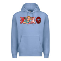 Colony Blue xoxo cupid Premium Hoodie - RanaPortraitStore