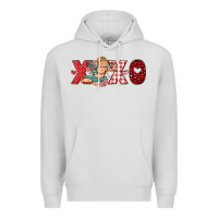 Dove Grey xoxo cupid Premium Hoodie - RanaPortraitStore
