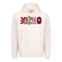 Pale Pink xoxo cupid Premium Hoodie - RanaPortraitStore