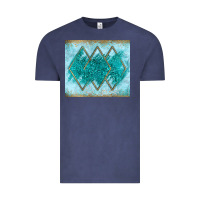 Vintage Denim turquoise glitter Vintage Tee - JahusDesignShop