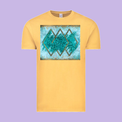 Turquoise Glitter Vintage Tee Designed By Jahusdesignshop