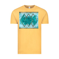 Vintage Mustard turquoise glitter Vintage Tee - JahusDesignShop
