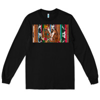 Black western horses gemstone horse cowhide leopard floral background licens Long Sleeve Tee - Artiststas