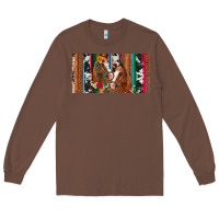 Chestnut western horses gemstone horse cowhide leopard floral background licens Long Sleeve Tee - Artiststas
