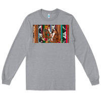 Heather Grey western horses gemstone horse cowhide leopard floral background licens Long Sleeve Tee - Artiststas
