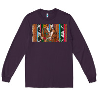 Plum western horses gemstone horse cowhide leopard floral background licens Long Sleeve Tee - Artiststas