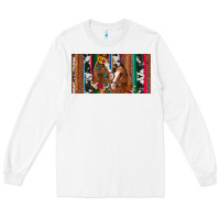 White western horses gemstone horse cowhide leopard floral background licens Long Sleeve Tee - Artiststas