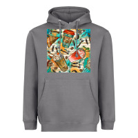 Storm western indian coffee cups with aztec seamless pattern bbs Heavyweight Hoodie - BundleAndBundleShop
