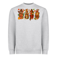 Heather Grey thanksgiving coffee cups with gnomes bbs Heavyweight Sweatshirt - BundleAndBundleShop