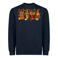 Navy thanksgiving coffee cups with gnomes bbs Heavyweight Sweatshirt - BundleAndBundleShop