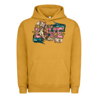 Pigment Peanut Butter Love Horse Urban Hoodie - HowdyJamesFarm