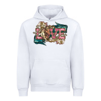 White Love Horse Urban Hoodie - HowdyJamesFarm