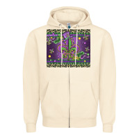 Mardi Gras Fleur De Lis Zipper Hoodie | Teevron