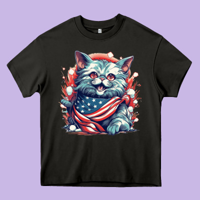 Cat7 Heavy Core Tee Designed By Unal Design
