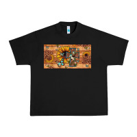 Black leopard cross butterfly sunflower Urban Heavy Tee - JahusDesignShop