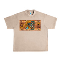 French Oak leopard cross butterfly sunflower Urban Heavy Tee - JahusDesignShop