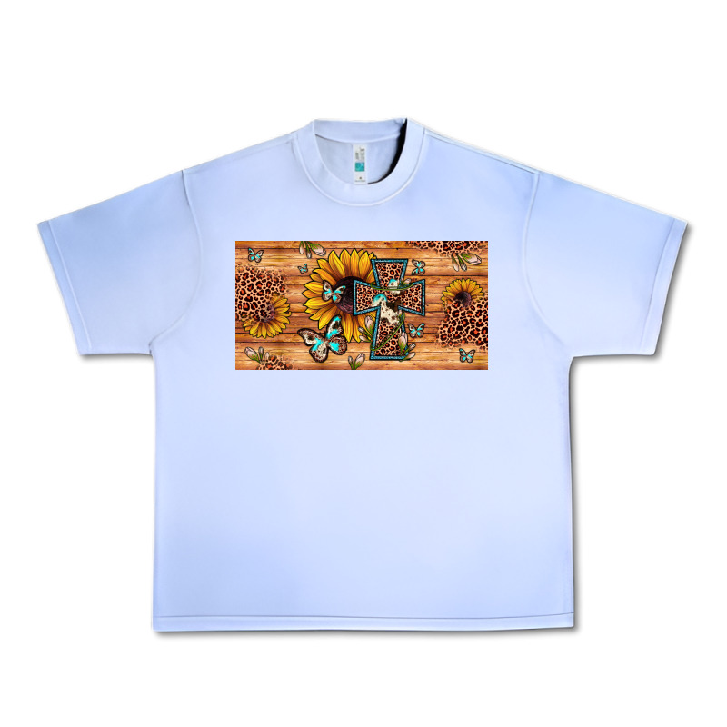 Leopard Cross Butterfly Sunflower Urban Heavy Tee by JahusDesignShop | Teevron