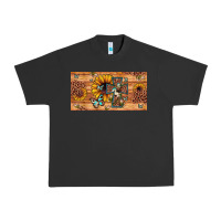 Pigment Black leopard cross butterfly sunflower Urban Heavy Tee - JahusDesignShop