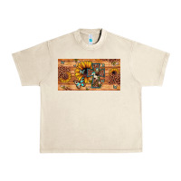 Sandshell leopard cross butterfly sunflower Urban Heavy Tee - JahusDesignShop