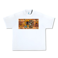 White leopard cross butterfly sunflower Urban Heavy Tee - JahusDesignShop