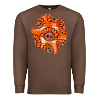 Chestnut Thanksgiving Turkey With Tartan Patch Premium Sweatshirt - BundleAndBundleShop
