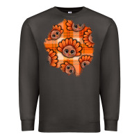 Smoke Thanksgiving Turkey With Tartan Patch Premium Sweatshirt - BundleAndBundleShop