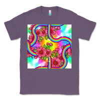 Lavender tie dye floral seamless pattern Classic Tee - BundleAndBundleShop