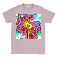 Lilac tie dye floral seamless pattern Classic Tee - BundleAndBundleShop