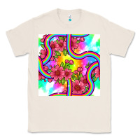 Natural tie dye floral seamless pattern Classic Tee - BundleAndBundleShop
