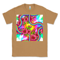 Toasted Coconut tie dye floral seamless pattern Classic Tee - BundleAndBundleShop