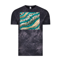 Cloud Black turquoise glitter Vintage Tee - JahusDesignShop