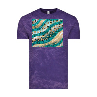 Cloud Purple turquoise glitter Vintage Tee - JahusDesignShop