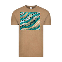 Vintage Coffee turquoise glitter Vintage Tee - JahusDesignShop