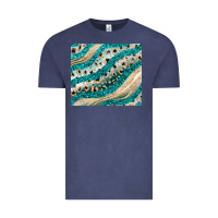 Vintage Denim turquoise glitter Vintage Tee - JahusDesignShop