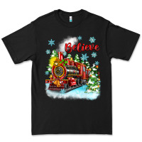 Black christmas polar express believe Premium Tee - Zillion Design Studio