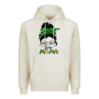 Oatmeal Heather Lucky Mama Premium Hoodie - Bettercallsaul