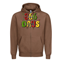 Chestnut 366 days black history Zipper Hoodie - MaliasSmallBusiness