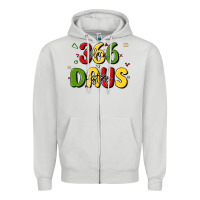 Dove Grey 366 days black history Zipper Hoodie - MaliasSmallBusiness