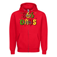 Red 366 days black history Zipper Hoodie - MaliasSmallBusiness