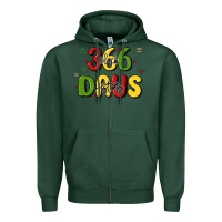 Sports Green 366 days black history Zipper Hoodie - MaliasSmallBusiness