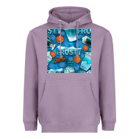 Lavender winter frosty coffee cups and snow seamless pattern bbs Heavyweight Hoodie - BundleAndBundleShop