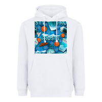 White winter frosty coffee cups and snow seamless pattern bbs Heavyweight Hoodie - BundleAndBundleShop