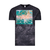 Cloud Black turquoise glitter Vintage Tee - JahusDesignShop