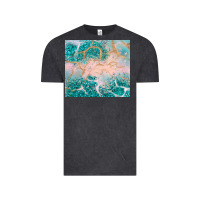 Vintage Black turquoise glitter Vintage Tee - JahusDesignShop