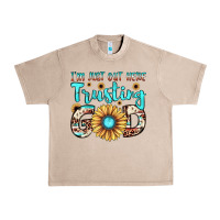 French Oak i'm just out here trusting god Urban Heavy Tee - JahusDesignShop