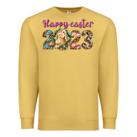 Antique Gold Happy Easter 2023 Premium Sweatshirt - BundleAndBundleShop