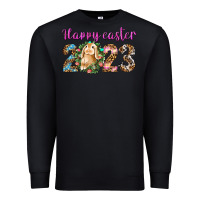 Black Happy Easter 2023 Premium Sweatshirt - BundleAndBundleShop
