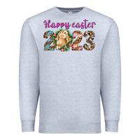 Heather Grey Happy Easter 2023 Premium Sweatshirt - BundleAndBundleShop
