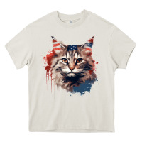 Cream cat9 Heavy Core Tee - Unal Design